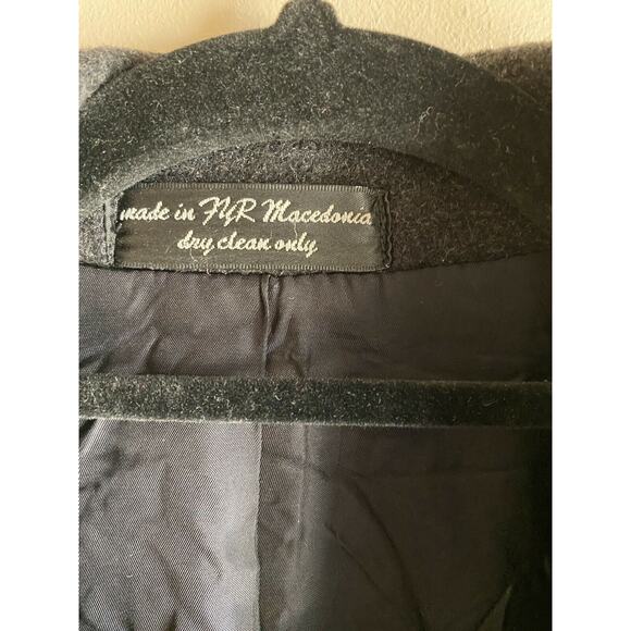 Andrew Fezza Fusion Winter Coat Men's Cashmere Blend Woven in Italy Overcoat R42 - Picture 6 of 9